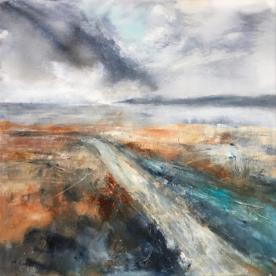 Maggie Cochran, Squall, 2017, Oil on Canvas, £450 (60 x 60cm)