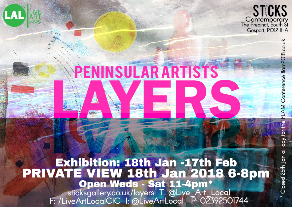 Layers Exhibition Flyer